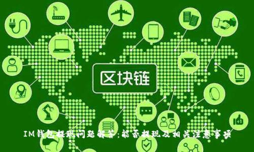 IM钱包提现问题解答:能否提现及相关注意事项
